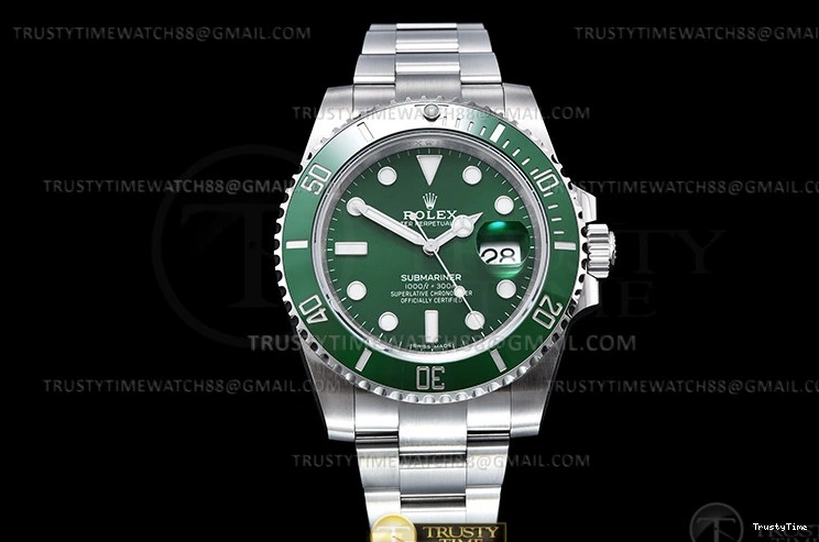 1215 Effortless ROLSUB0424B – Submariner 116610LV 904L SS SS Green KING VS 1050